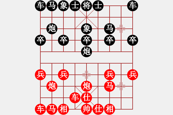 象棋棋譜圖片：bbboy002(1舵)-勝-山城棋士(1舵) - 步數(shù)：10 