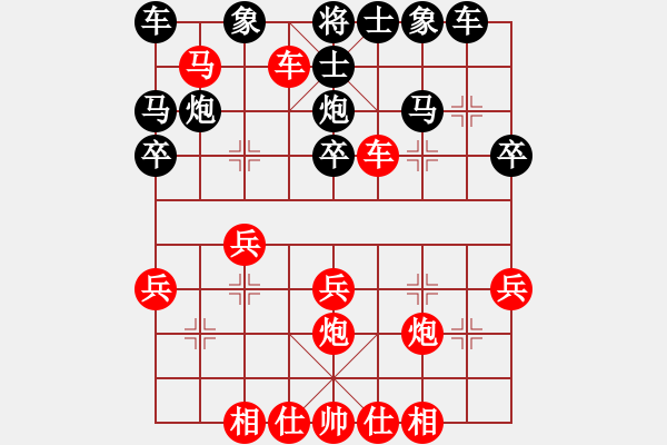 象棋棋譜圖片：順跑橫車破直車用馬局6 - 步數(shù)：0 