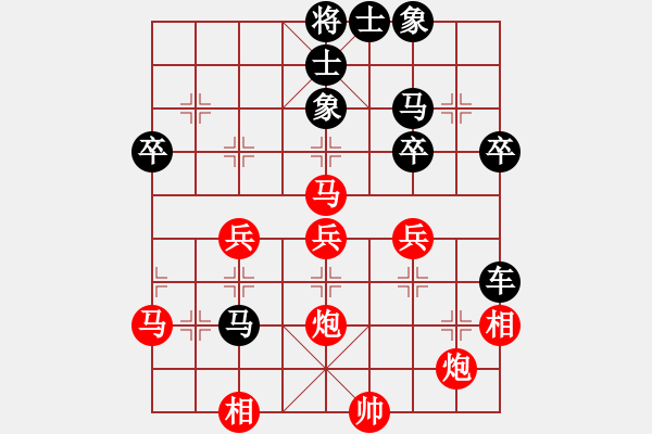 象棋棋譜圖片：三將就餐好(6段)-負-qsxcftgb(3段) - 步數(shù)：54 