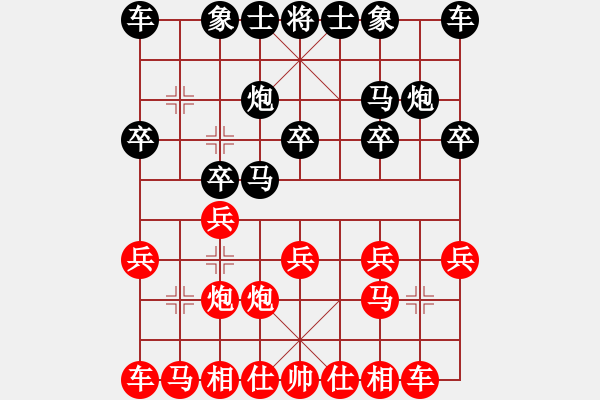 象棋棋谱图片：胡荣华 -红先胜- 忘记 - 步数：10 