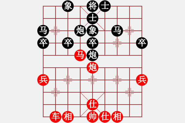 象棋棋譜圖片：2022.11.26.3五分鐘先和順炮直車正馬三兵盤河馬對(duì)邊馬橫車 - 步數(shù)：40 