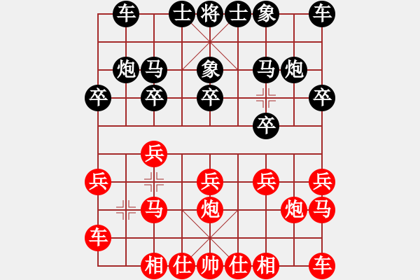 象棋棋譜圖片：thiensinh(9星)-和-云流(無極) - 步數(shù)：10 