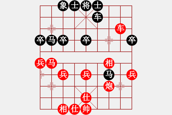 象棋棋譜圖片：小五七炮對(duì)屏風(fēng)馬進(jìn)７卒  黑右炮過(guò)河  紅車吃底象 （黑馬八進(jìn)七） 老游擊隊(duì)員(2段)-勝-我好人平 - 步數(shù)：30 