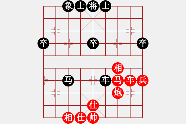 象棋棋譜圖片：小五七炮對(duì)屏風(fēng)馬進(jìn)７卒  黑右炮過(guò)河  紅車吃底象 （黑馬八進(jìn)七） 老游擊隊(duì)員(2段)-勝-我好人平 - 步數(shù)：40 