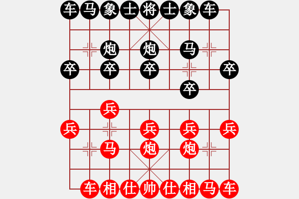 象棋棋谱图片：江西杀手(2段)-负-ttkam(2段) - 步数：10 