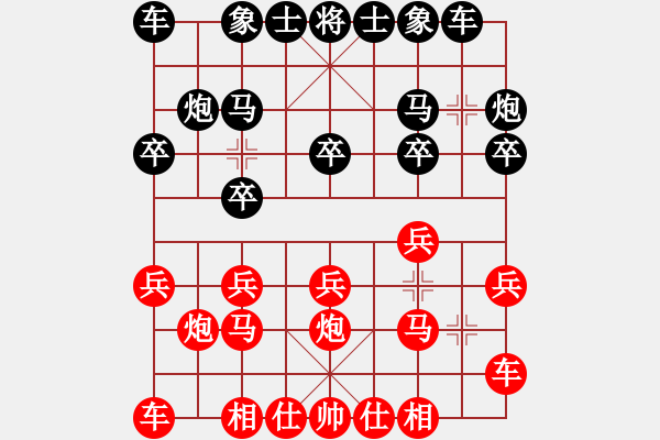 象棋棋譜圖片：河南楚河漢界天倫 武俊強(qiáng) 先負(fù) 深圳中國(guó)銀行 李少庚 - 步數(shù)：10 