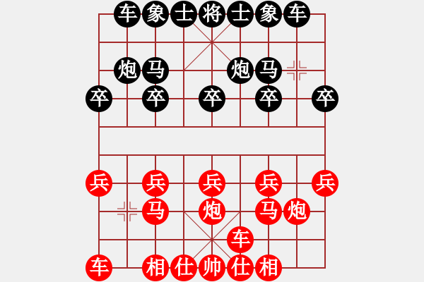 象棋棋譜圖片：熱血盟●溫柔一刀[紅] -VS- 熱血盟☆冰天幻姬[黑] - 步數(shù)：10 