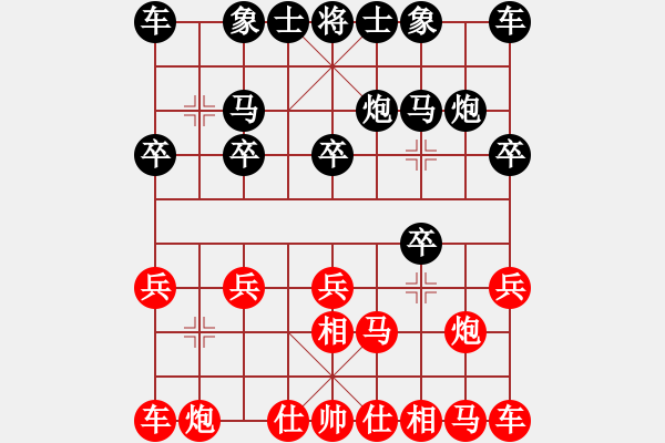 象棋棋譜圖片：午夜聽棋[黑] -VS- 約定[聽雨軒][紅] - 步數(shù)：10 