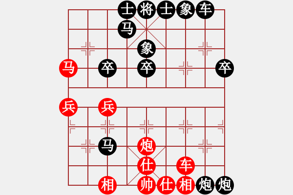 象棋棋譜圖片：2021.3.6.44JJ五分鐘后勝五七炮對雙炮封車 - 步數(shù)：40 