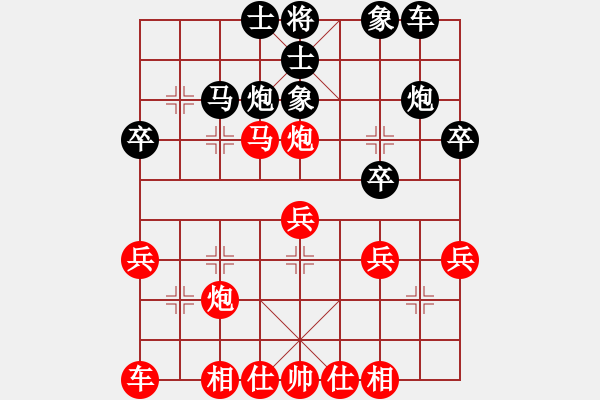 象棋棋譜圖片：橫才俊儒[292832991] -VS- 東北虎[743286030]（囊中探物） - 步數(shù)：30 