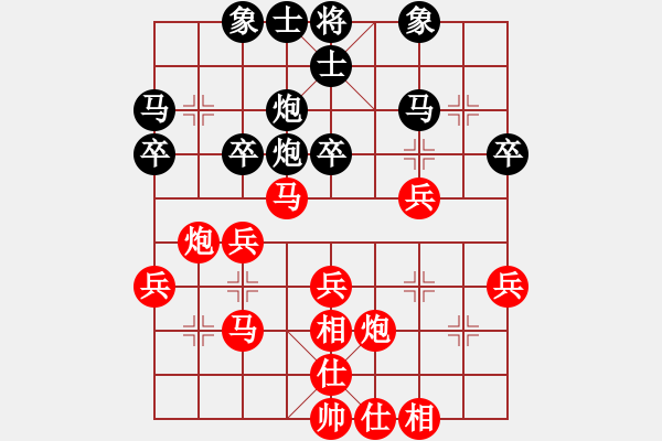 象棋棋譜圖片：2018.3.31.1櫻前街先勝衛(wèi)生局退休老頭.pgn - 步數(shù)：40 