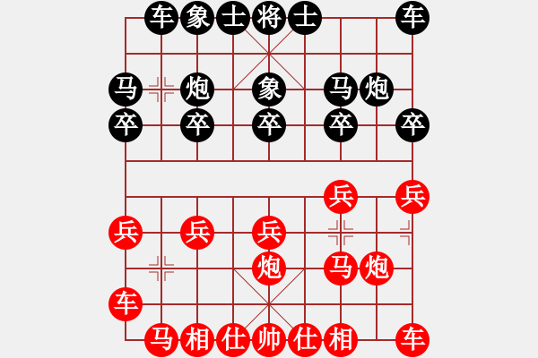 象棋棋譜圖片：拼命三郎-先負-燈火闌珊處 - 步數(shù)：10 