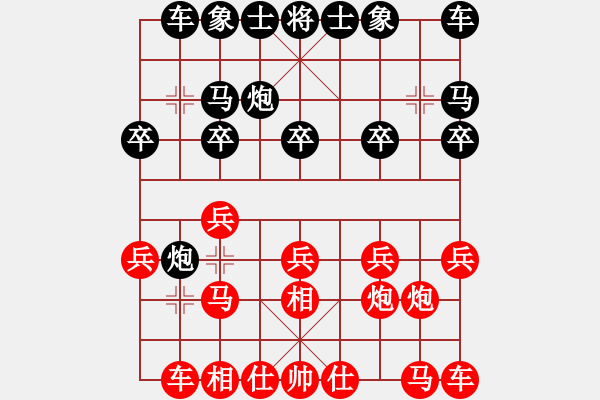 象棋棋譜圖片：紅軍(北斗)-負(fù)-星月八路(北斗) - 步數(shù)：10 