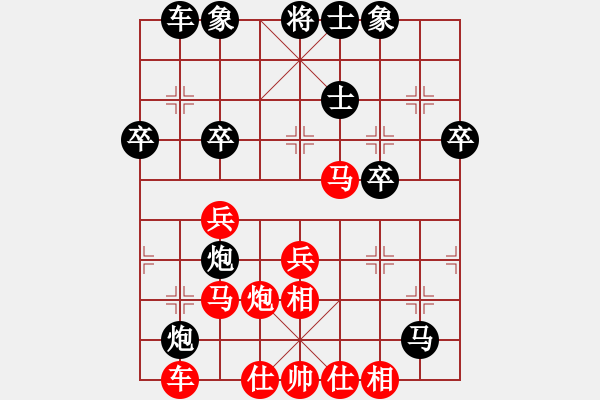 象棋棋譜圖片：口若懸河中(1段)-勝-習慣成自然(8段) - 步數(shù)：40 