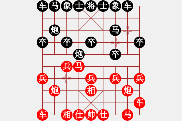 象棋棋譜圖片：夢幻聯(lián)隊(duì)象(2級)-負(fù)-快樂王子(9級) - 步數(shù)：10 