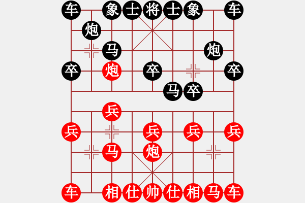 象棋棋譜圖片：11-06-20 lidaji[1025]-Resign-shanzai[976] - 步數(shù)：10 