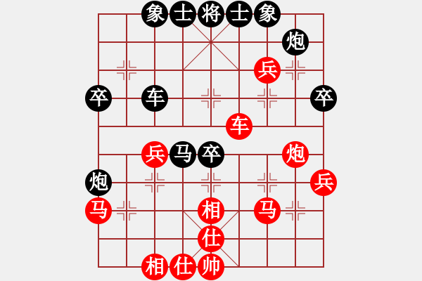 象棋棋譜圖片：湖北咸寧(1段)-和-彩霸周小平(3段) - 步數(shù)：40 