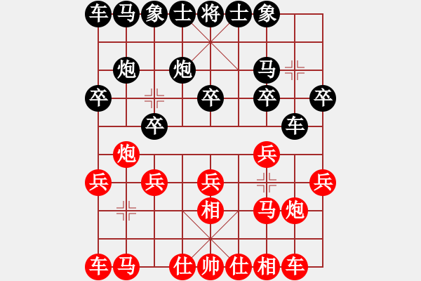 象棋棋譜圖片：瓜瓜是蛋蛋(日帥)-和-星云之星(日帥) - 步數(shù)：10 