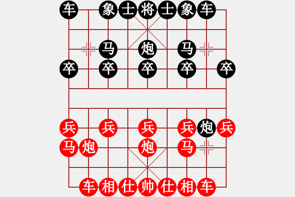 象棋棋谱图片：刘永富 胜 周伟 - 步数：10 