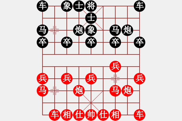 象棋棋譜圖片：安真心[747526588] -VS- 伊可人[963125967] - 步數(shù)：10 