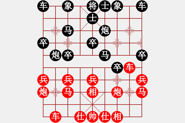 象棋棋譜圖片：3083232(縣令) 負(fù) 2569780(校尉) - 步數(shù)：20 