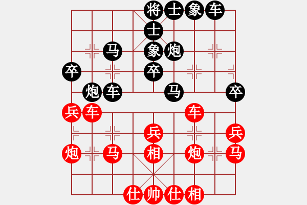 象棋棋譜圖片：3083232(縣令) 負(fù) 2569780(校尉) - 步數(shù)：30 