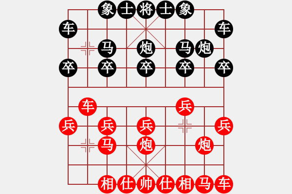 象棋棋譜圖片：弈軒！小虎[550482681] -VS- 小柒[694098275] - 步數(shù)：10 