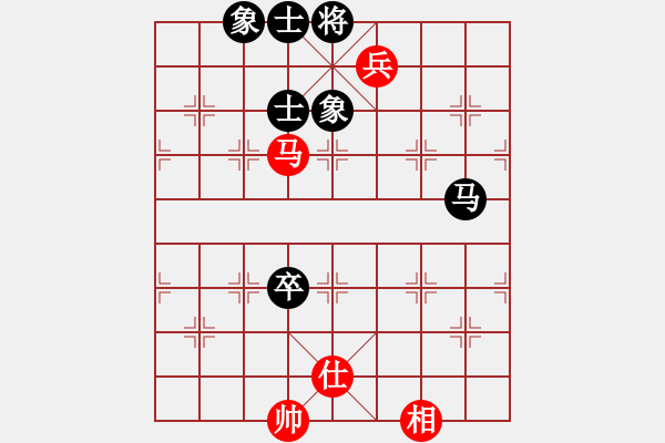 象棋棋譜圖片：五六炮對(duì)屏風(fēng)馬（黑勝） - 步數(shù)：90 