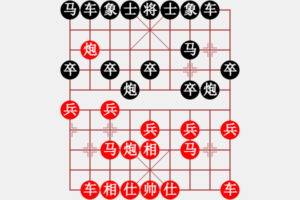 象棋棋谱图片：男子乙组第3轮14 广东张学潮 先和 吉林刘龙 - 步数：20 