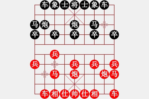 象棋棋譜圖片：HaHa[紅] -VS- 追夢[黑] - 步數(shù)：10 