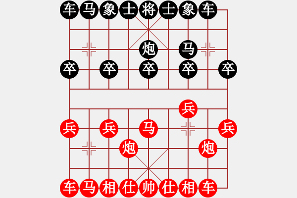 象棋棋譜圖片：2024.7.2.1桃花島后和士角炮 - 步數(shù)：10 