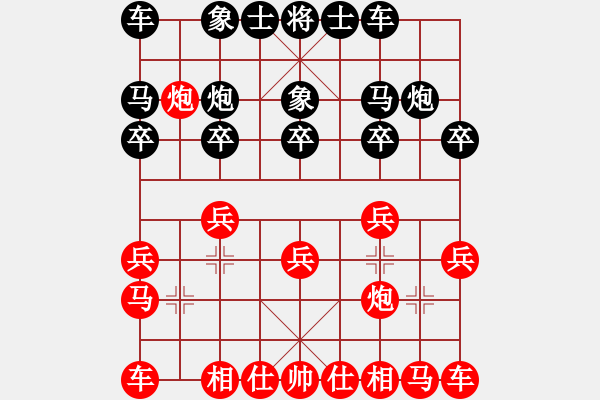 象棋棋譜圖片：時鳳蘭 先勝 王文君 - 步數(shù)：10 