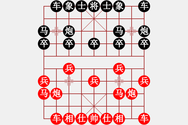 象棋棋譜圖片：測評 仙人指路對起馬 - 步數(shù)：10 