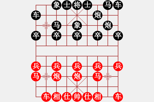 象棋棋譜圖片：葬心紅勝老槍wang12321【中炮對(duì)進(jìn)右馬】 - 步數(shù)：10 