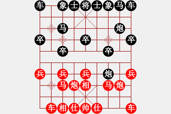 象棋棋譜圖片：鴛鴦屏風(fēng)馬(4弦)-勝-寺園弈人(8弦) - 步數(shù)：10 