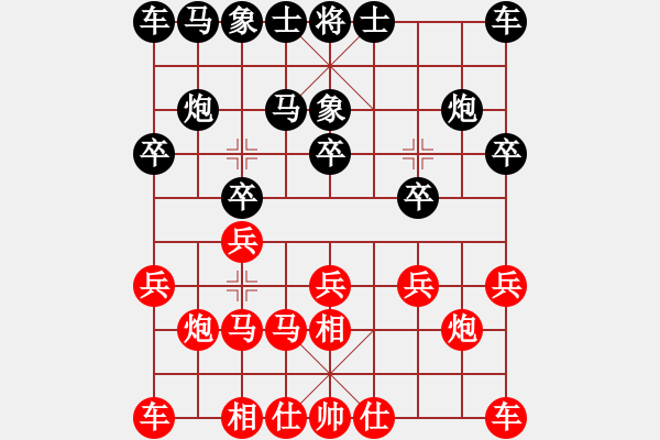 象棋棋譜圖片：2021.2.22.2王者象棋評測先勝飛相局對進(jìn)7卒 - 步數(shù)：10 