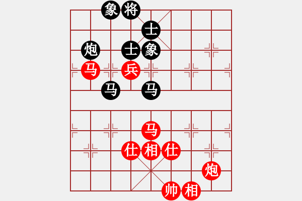 象棋棋譜圖片：濟(jì)南群康 趙勇霖 先和 濰坊景芝 張榮昌 第四輪現(xiàn)場直播 - 步數(shù)：100 