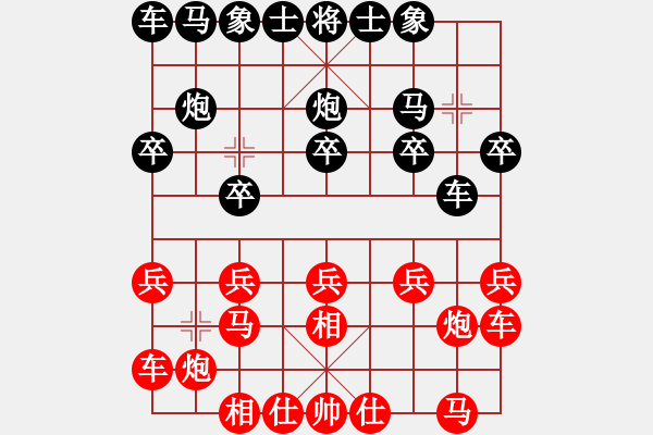 象棋棋譜圖片：中象道場棋(6段)-負-強軟專賣店(7段) - 步數(shù)：10 