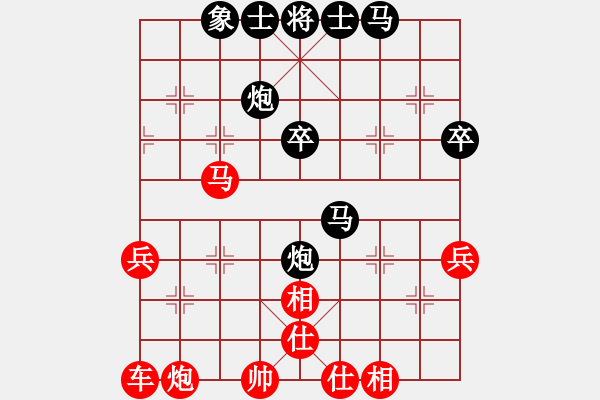 象棋棋譜圖片：chemapao(6級(jí))-和-攻城獅(7級(jí)) - 步數(shù)：49 