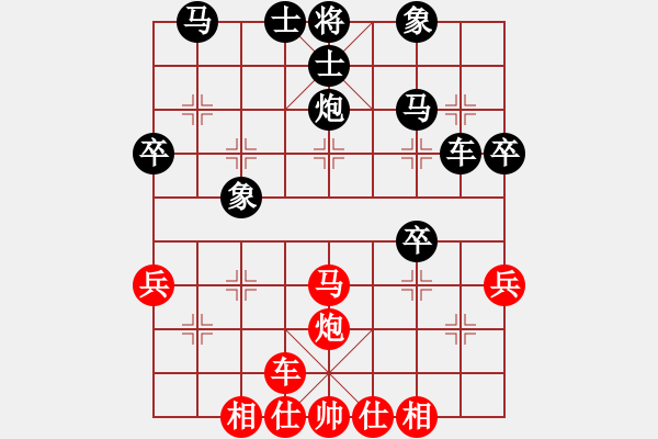 象棋棋譜圖片：馬路殺手AkE.阿曼 后勝 中年組棋手 - 步數(shù)：40 