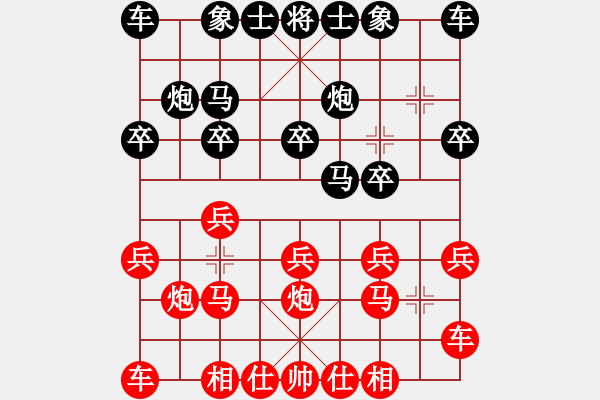 象棋棋譜圖片：穿越時空(風魔)-負-齊丹(4弦) - 步數(shù)：10 