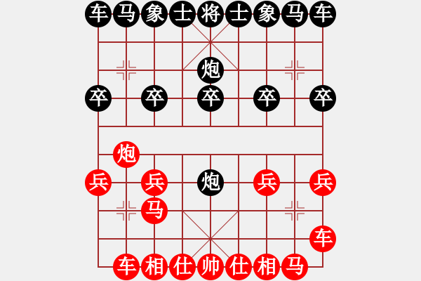 象棋棋譜圖片：敢死炮布局 飄絮＆夢(mèng) 勝 ゞ★黑白棋 - 步數(shù)：10 