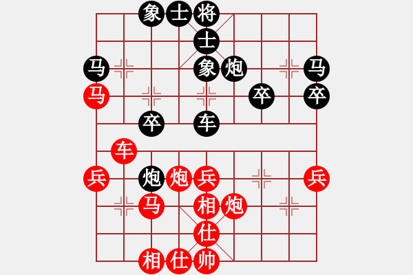 象棋棋譜圖片：金天河水(4段)-勝-旋轉木馬(5段) - 步數(shù)：40 