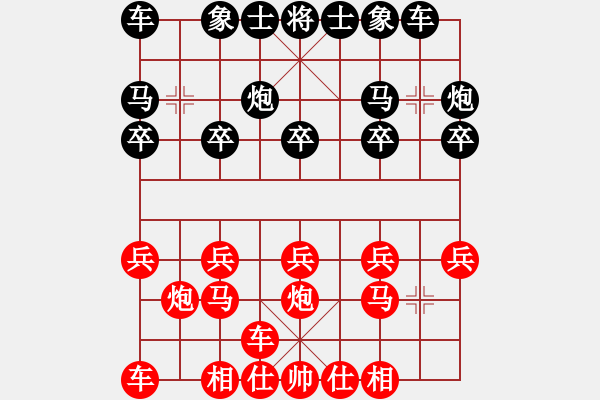 象棋棋譜圖片：橫才俊儒 -VS- 大灰狼[1500590929] - 步數(shù)：10 