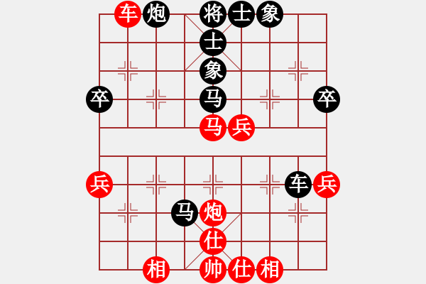 象棋棋譜圖片：中炮對(duì)屏風(fēng)馬雙炮過(guò)河 - 步數(shù)：60 