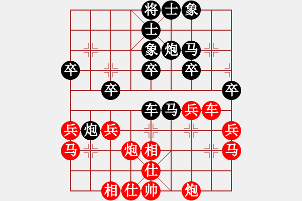 象棋棋譜圖片：粵東神勇(日帥)-和-瓜瓜是蛋蛋(日帥) - 步數(shù)：30 