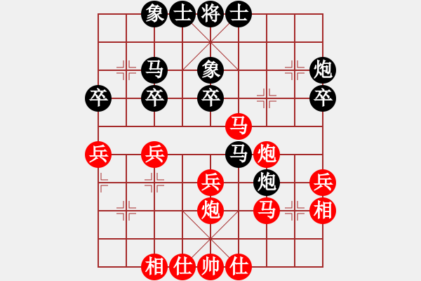 象棋棋谱图片：河北 张婷婷 和 河北 白天晓 - 步数：37 