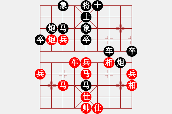 象棋棋譜圖片：129局 A43- 起馬轉(zhuǎn)仕角炮對(duì)進(jìn)７卒-郭嘉(2200) 先負(fù) 小蟲 名手引擎23層(2628) - 步數(shù)：40 