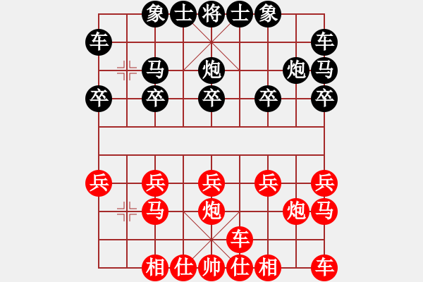 象棋棋譜圖片：唯我獨(dú)尊[紅] -VS- 橫才俊儒[黑] - 步數(shù)：10 