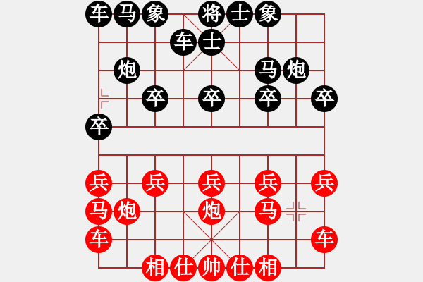 象棋棋譜圖片：橫才俊儒[292832991] -VS- 知足[729584324] - 步數(shù)：10 